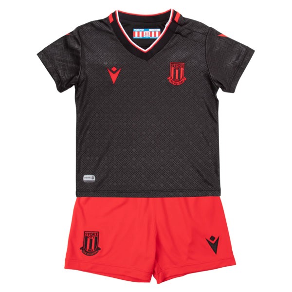 Camiseta Stoke City 2ª Niño 2022/23 Negro